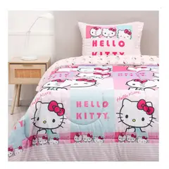 MASHINI - Plumón reversible 1pl y 1.5 pl Nuevos Hello Kitty Caras