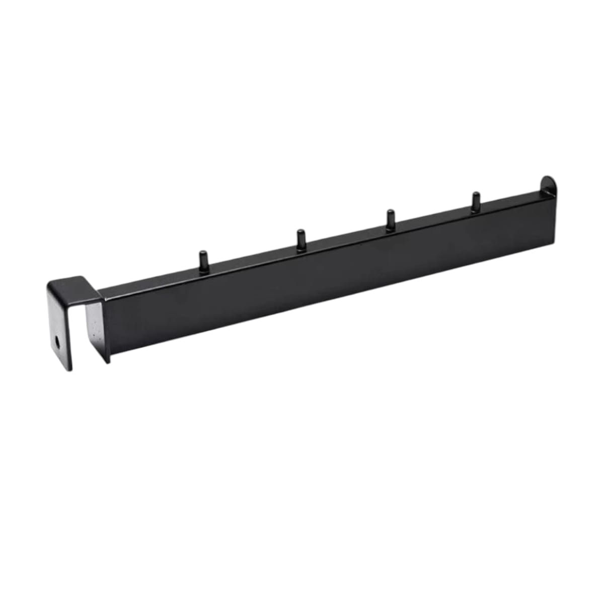 GENERICO - Set 4 Soporte para Perchero Z TZ Negro 30cm Gms