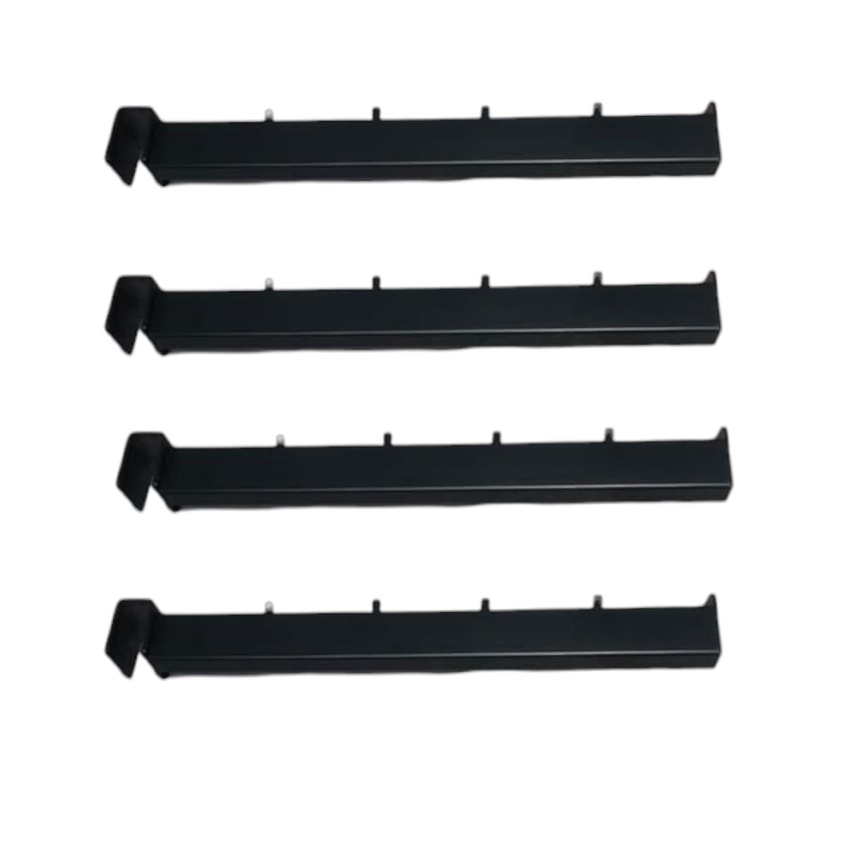 GENERICO - Set 4 Soporte para Perchero Z TZ Negro 30cm Gms