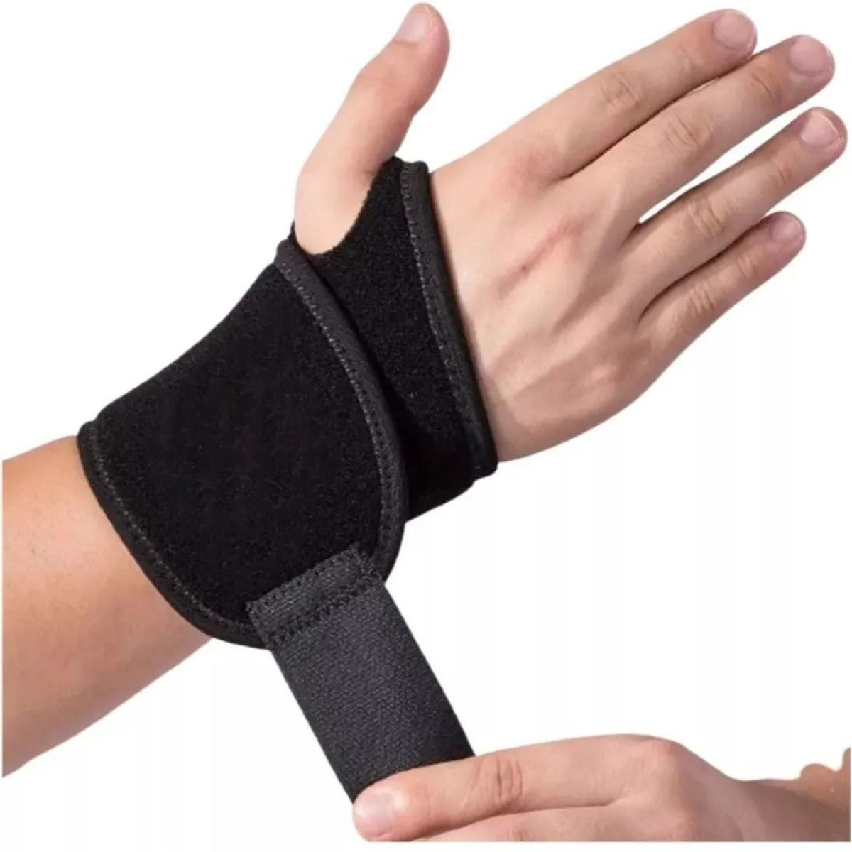 GENERICO - Muñequera Ajustable Con Orificio Pulgar Deporte Ortopédico 548