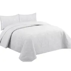 GENERICO - Cobertor Quilt De Verano Cubrecama 15 Plazas Colcha 180x230cm GS Blanco