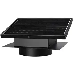 GENERICO - Extractor De Aire Ventilacion Con Panel Solar De 10w 12v