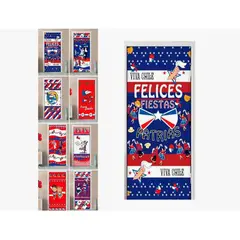 GENERICO - Fundas Para Puertas Fiestas Patrias Chile Fundas Elasticas