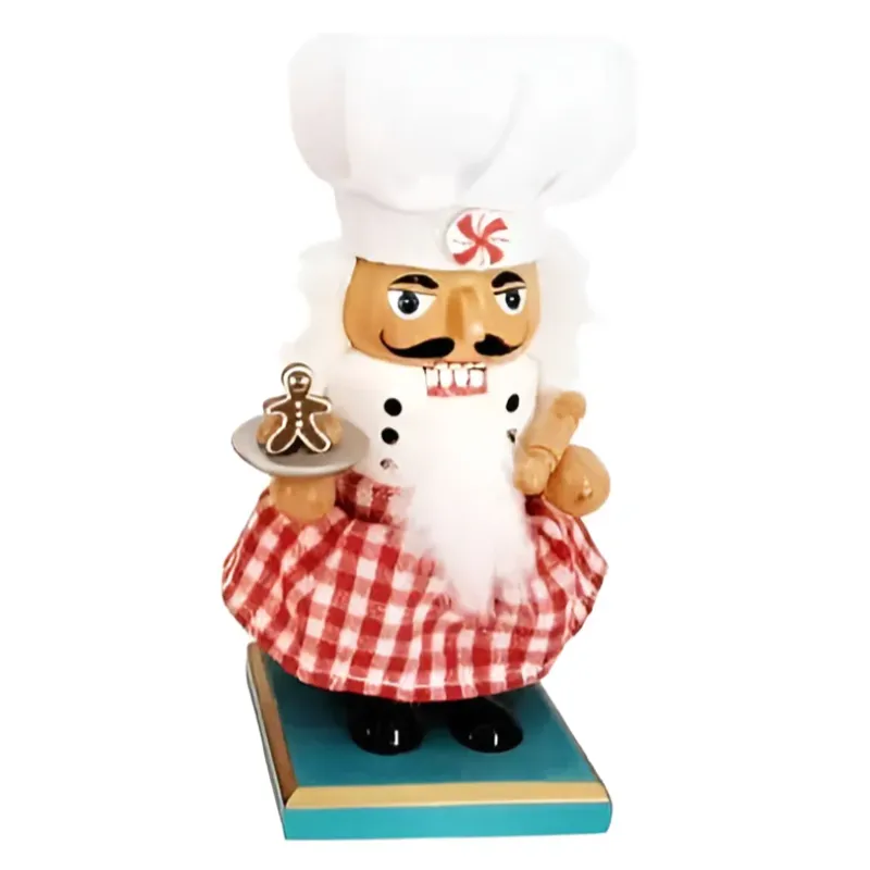 GENERICO - Cascanueces Cocinero Madera 18Cm