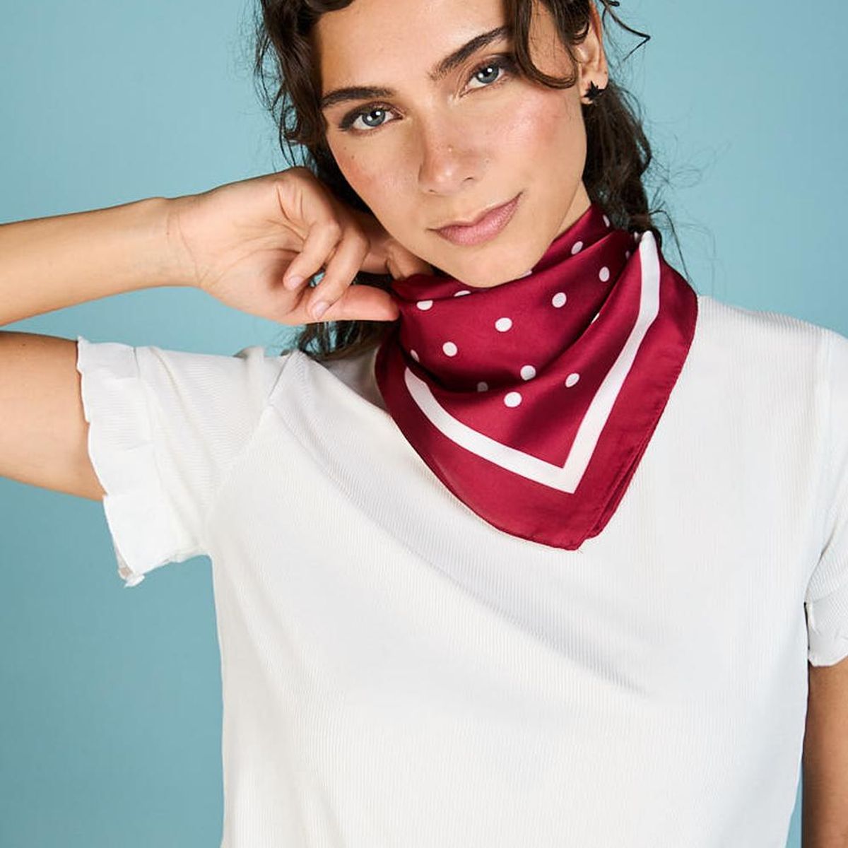 ECLIPSE - Pañuelo Emilia Satinado Rojo Eclipse