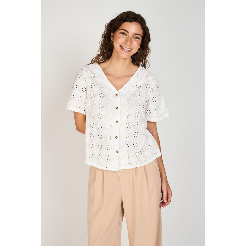 ECLIPSE - Blusa Delfina Broderie Eclipse