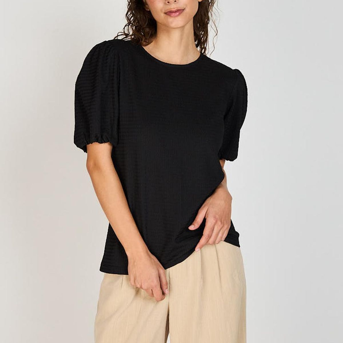 ECLIPSE - Polera Claire Manga Campana Eclipse