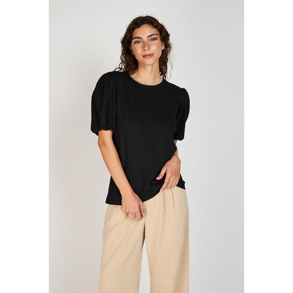 ECLIPSE - Polera Claire Manga Campana Eclipse