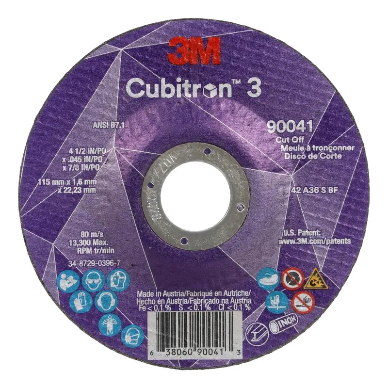 3M - Pack 25 Disco Corte 4 12 Cubitron 3 90041 G36+ 3M