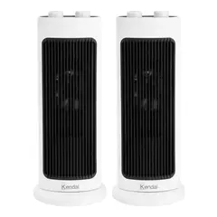 KENDAL - X2 Calefactor Eléctrico Ventilador Aire Tibio Caliente