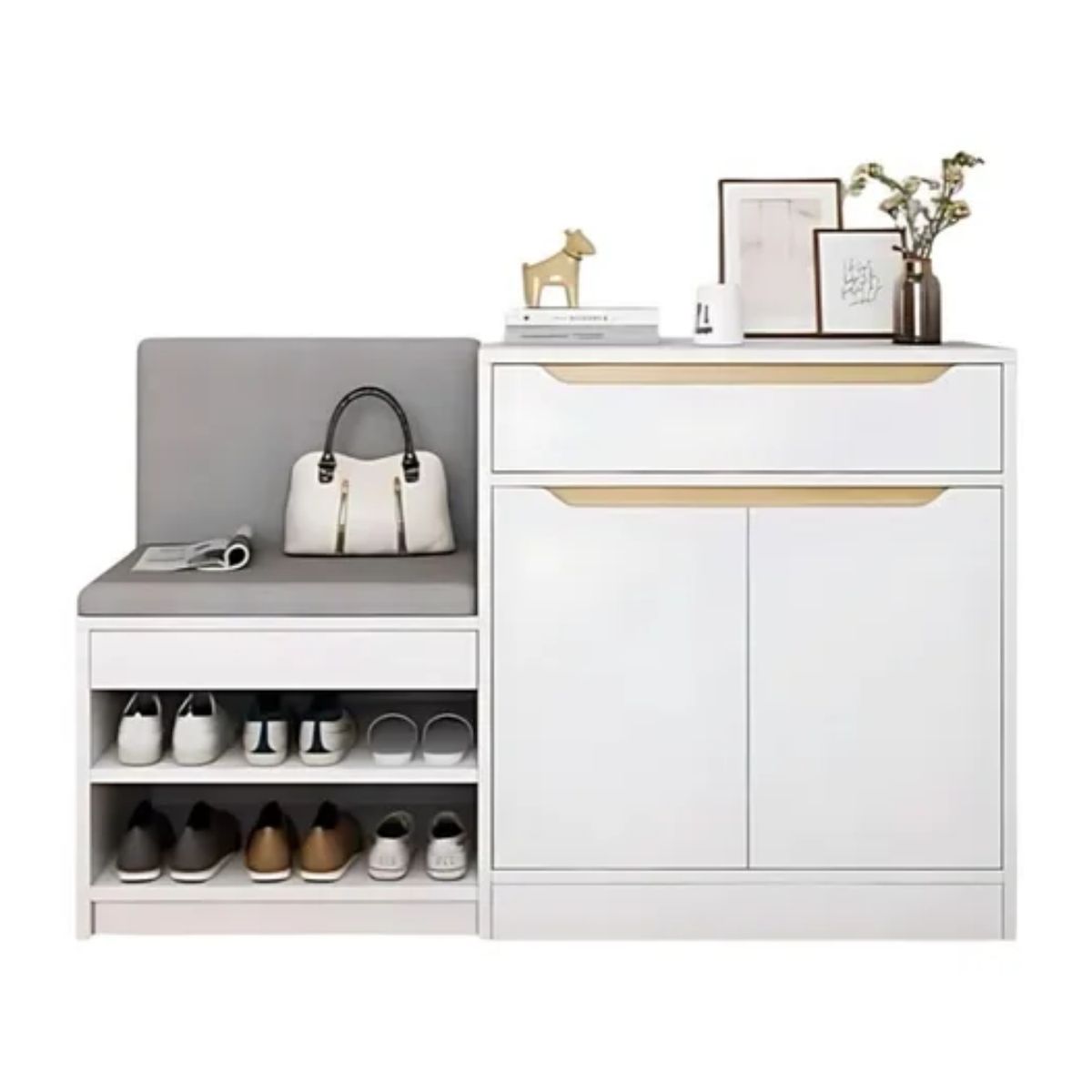 CRUSEC - Zapatero Con Armario Cajon 1102480CM Organizador Moderno