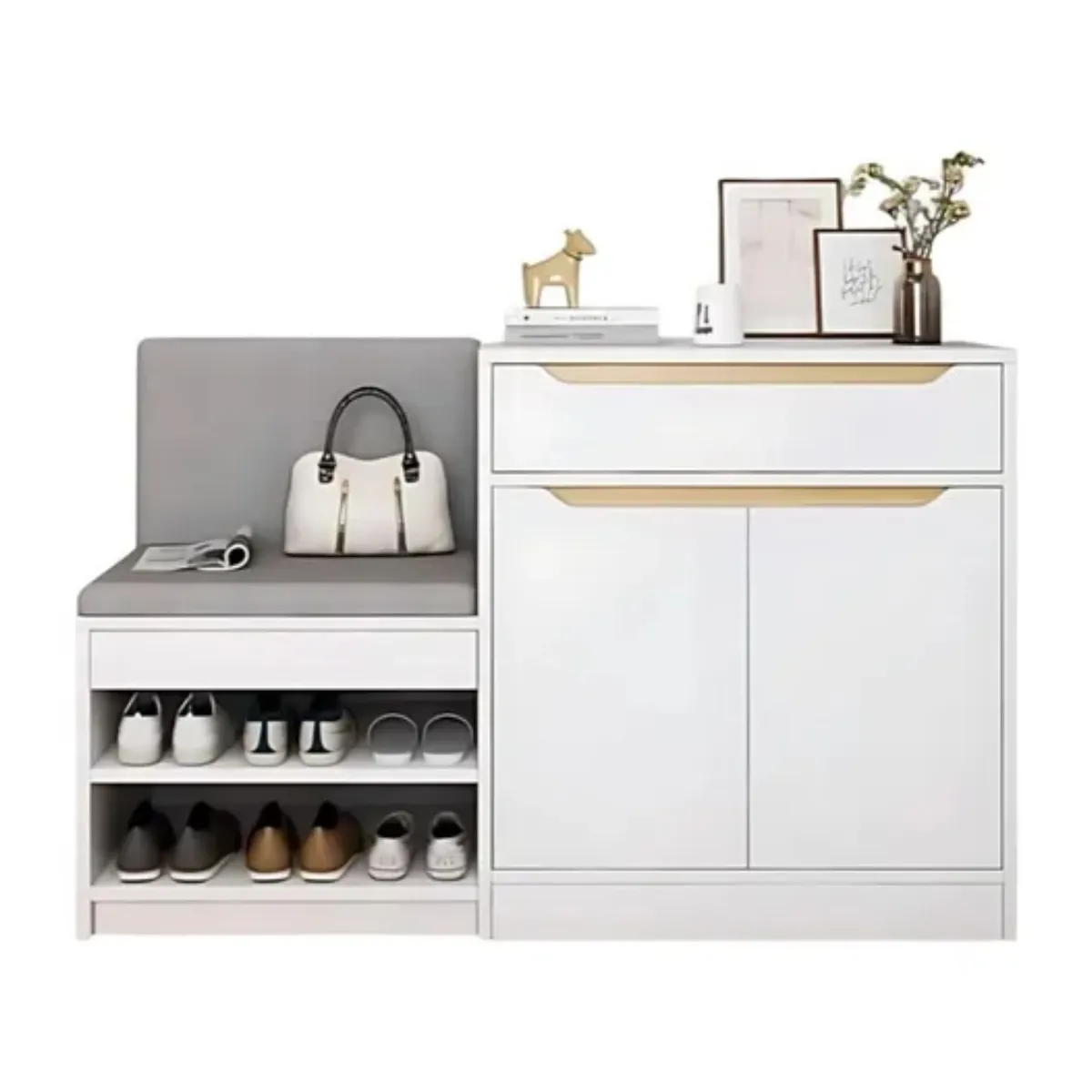 CRUSEC - Zapatero Con Armario Cajon 1102480CM Organizador Moderno