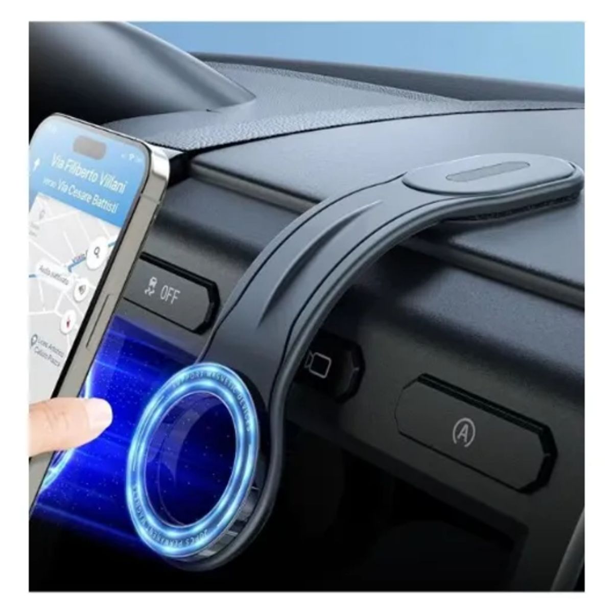 GENERICO - Soporte Magnético De Teléfono Para Auto 180° Flexible