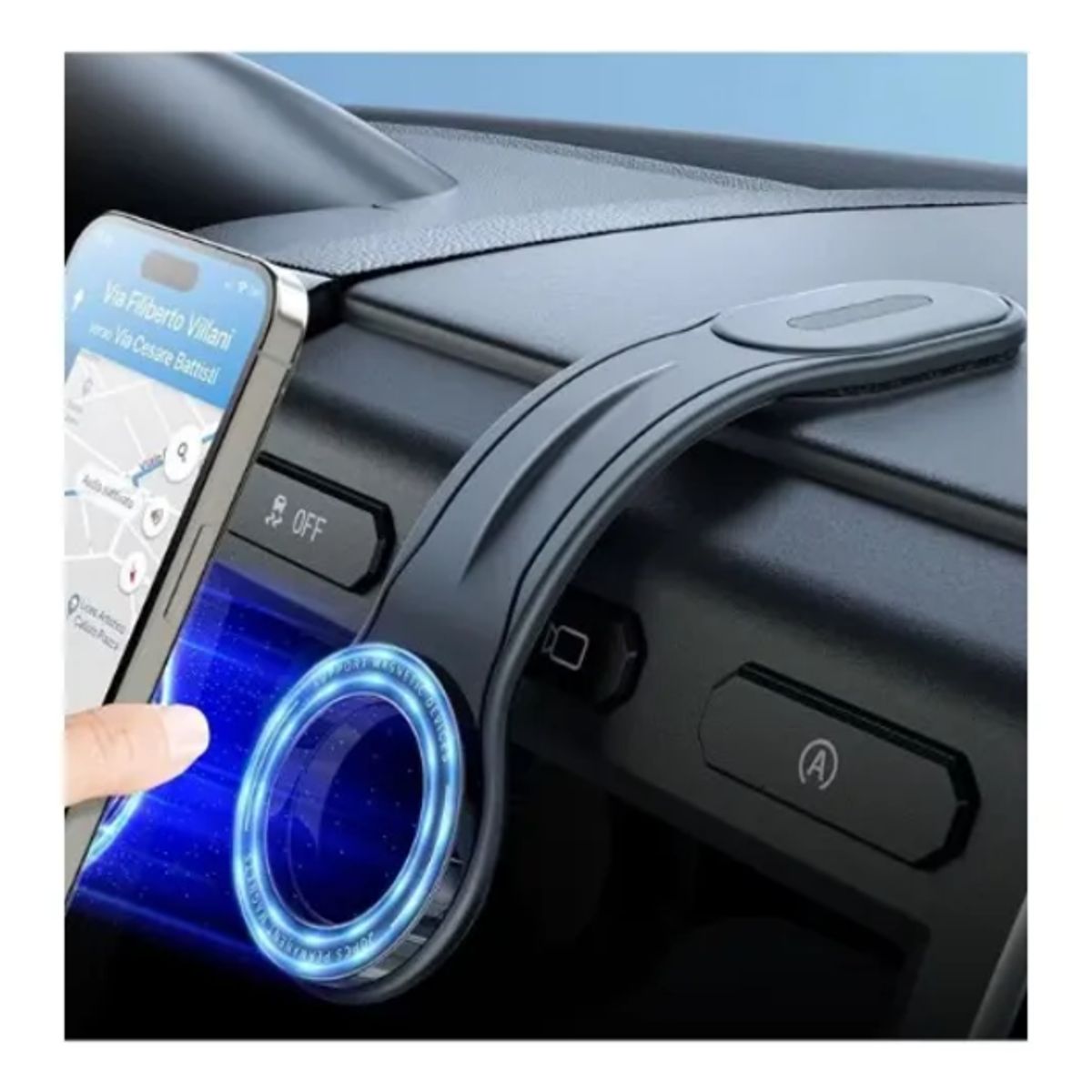 GENERICO - Soporte Magnético De Teléfono Para Auto 180° Flexible