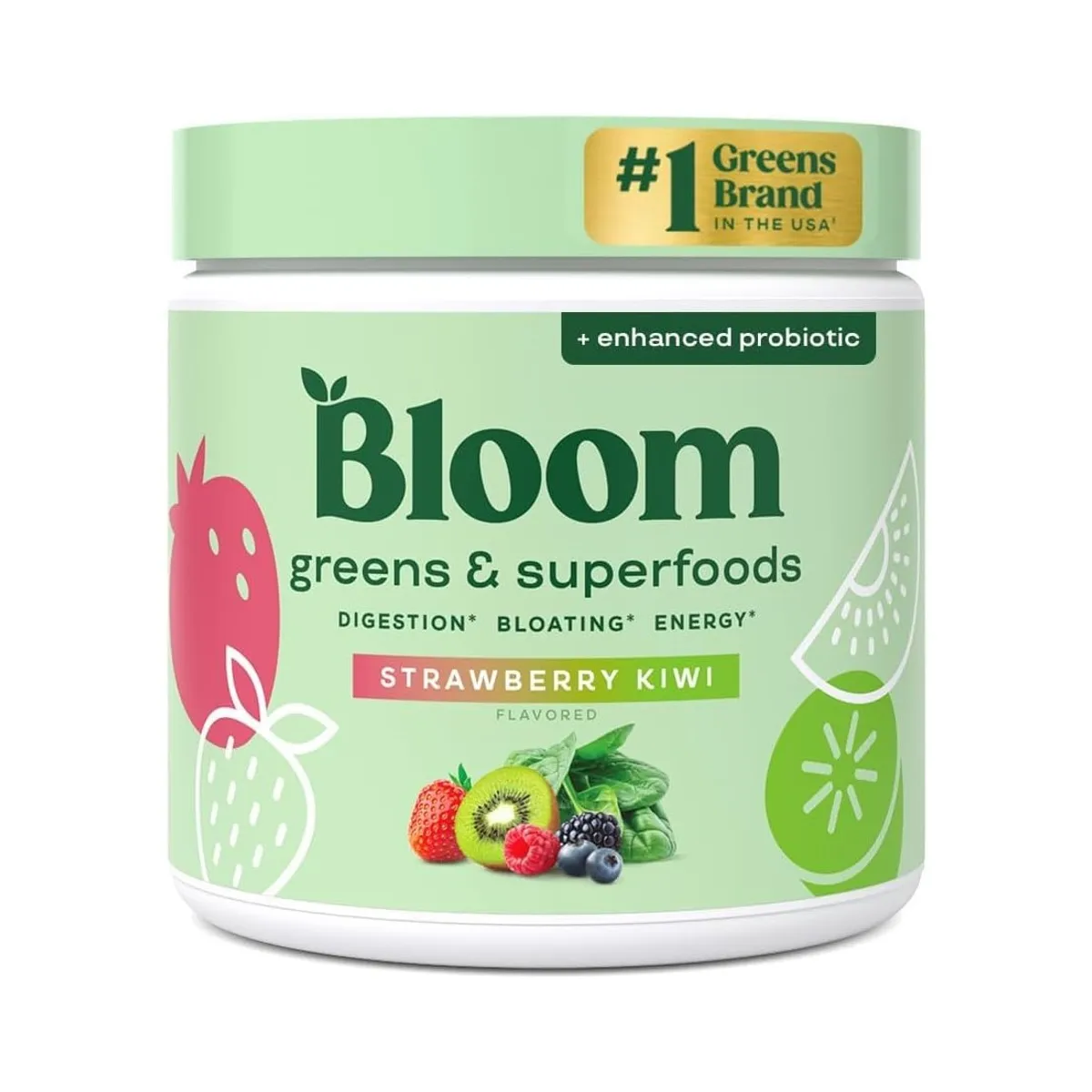 BLOOM - Bloom Greens Superfoods Batido De Vegetales Strawberry Kiwi
