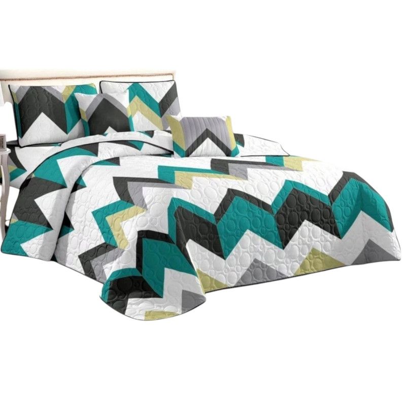 GENERICO - Cobertor Quilt De Verano Cubrecama 2 Plazas Colcha 230x250cm GS