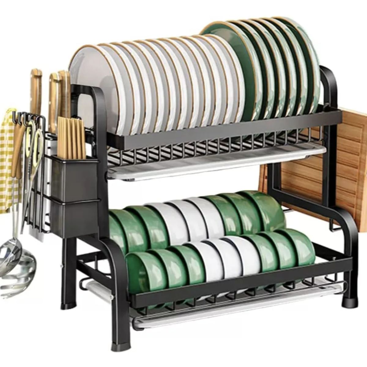 MOMO - Secador Escurridor De Loza Platos 2 Niveles