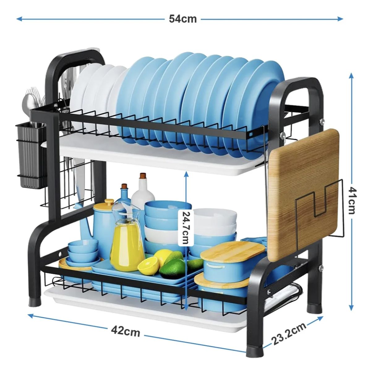 MOMO - Secador Escurridor De Loza Platos 2 Niveles