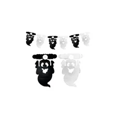 GENERICO - Guirnalda Halloween Fantasma 2 Metros 1pcs