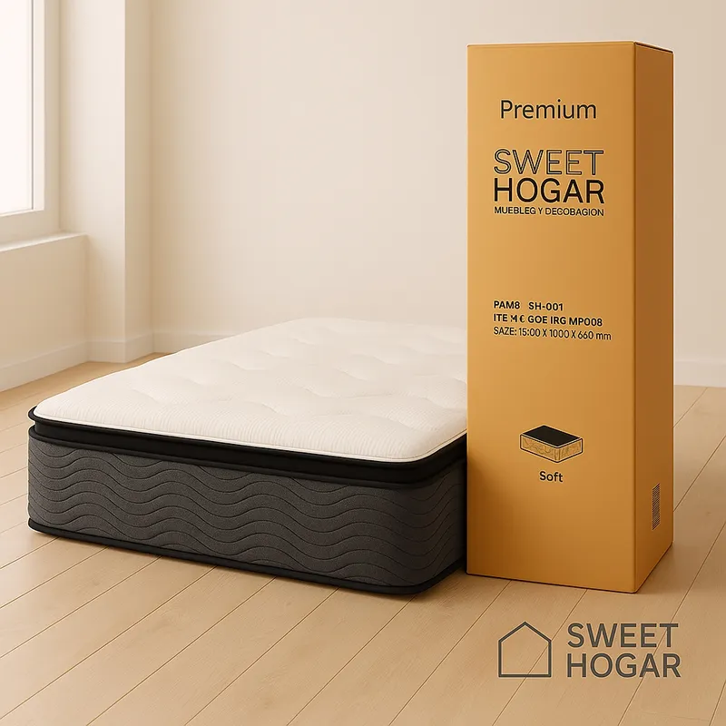 SWEET HOGAR - Colchon premium resortes pocket 2 plazas