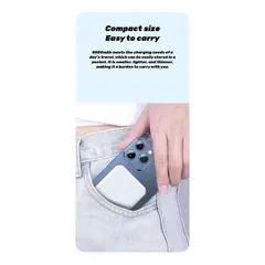 GENERICO - Cargador Batería Externa iPhone Magsafe Carga Inalámbrica