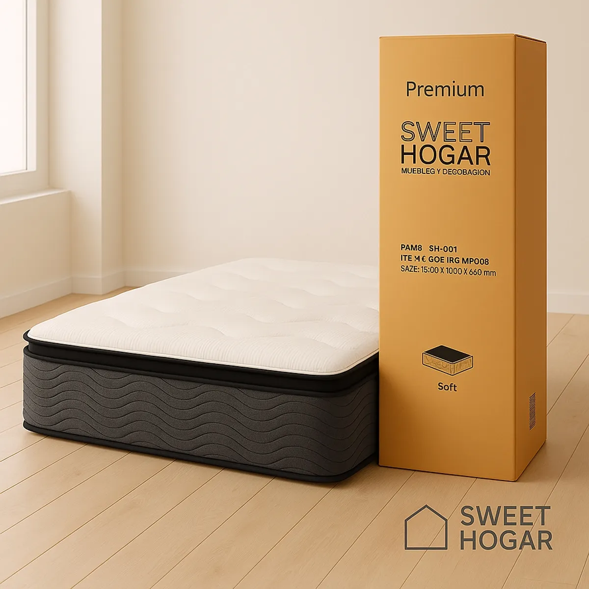 SWEET HOGAR - Colchon premium KING resortes pocket