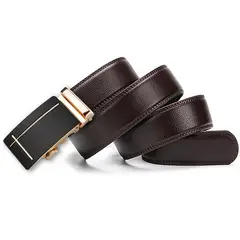 SN SONEC - Cinturón ejecutivo automático hombre modelo Salib Dorado