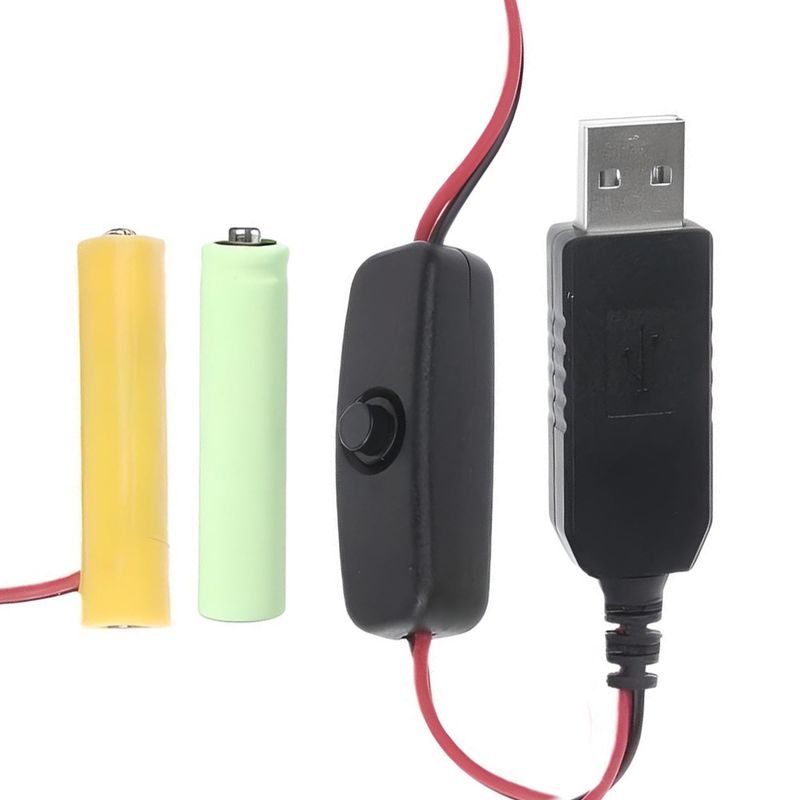 EON - 2 Pilas AA con cable USB e interruptor