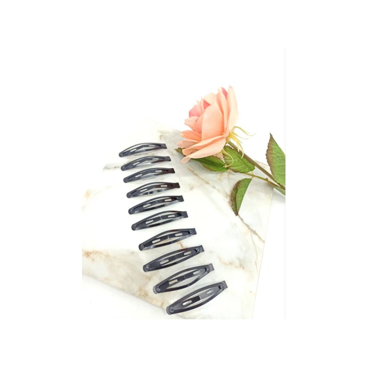 GENERICO - Pinch Tic Tac 6 Cm Negro Pescado 5 Pares 1 Unidad