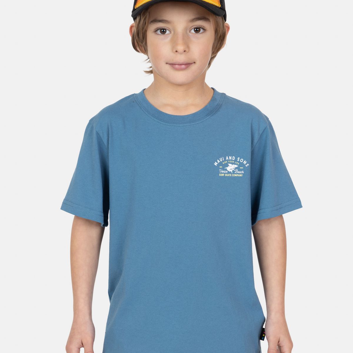 MAUI AND SONS - Pack Polera Jockey Salitre Azul Infantil Maui And Sons