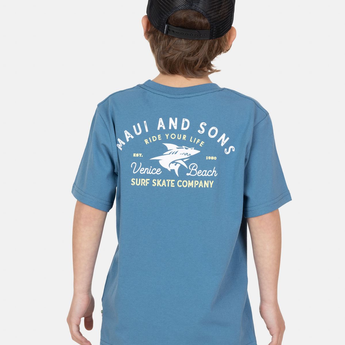 MAUI AND SONS - Pack Polera Jockey Salitre Azul Infantil Maui And Sons