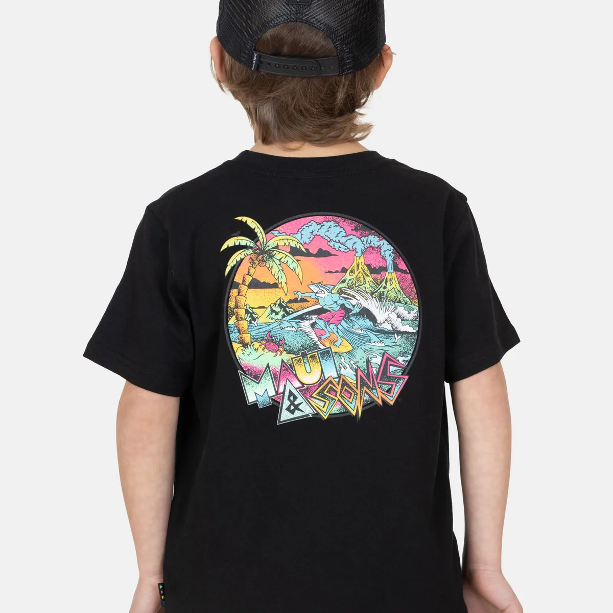 MAUI AND SONS - Pack Polera Jockey Surfari Negro Infantil Maui And Sons