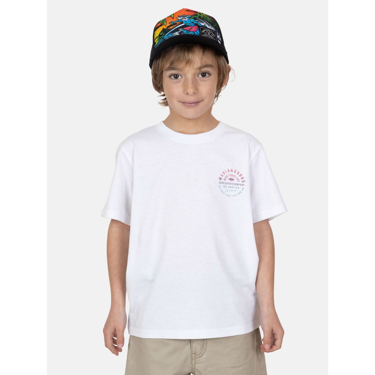 MAUI AND SONS - Pack Polera Jockey Vortexa Blanco Infantil Maui And Sons
