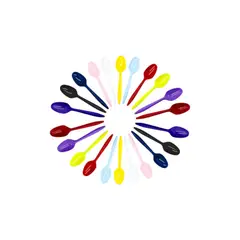 GENERICO - Cucharas Colores Liso 20 Unidades