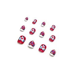 GENERICO - Uñas Postizas Corazon Estrella X1 Set