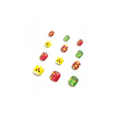 GENERICO - Uñas Postizas Infantil Pollitos X1 Set