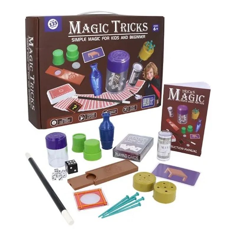 GENERICO - Juego Trucos De Magia 135 Trucos Clásicos, Para Niños