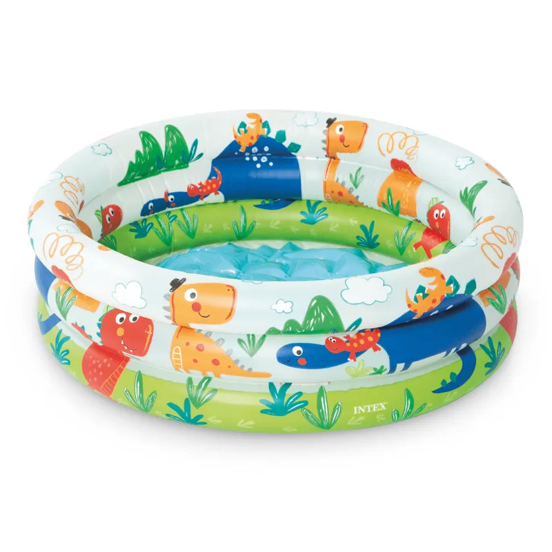INTEX - Piscina Bebé Inflable Dinosaurio Intex 61x22 Cm Dino Buddies 3 Ring