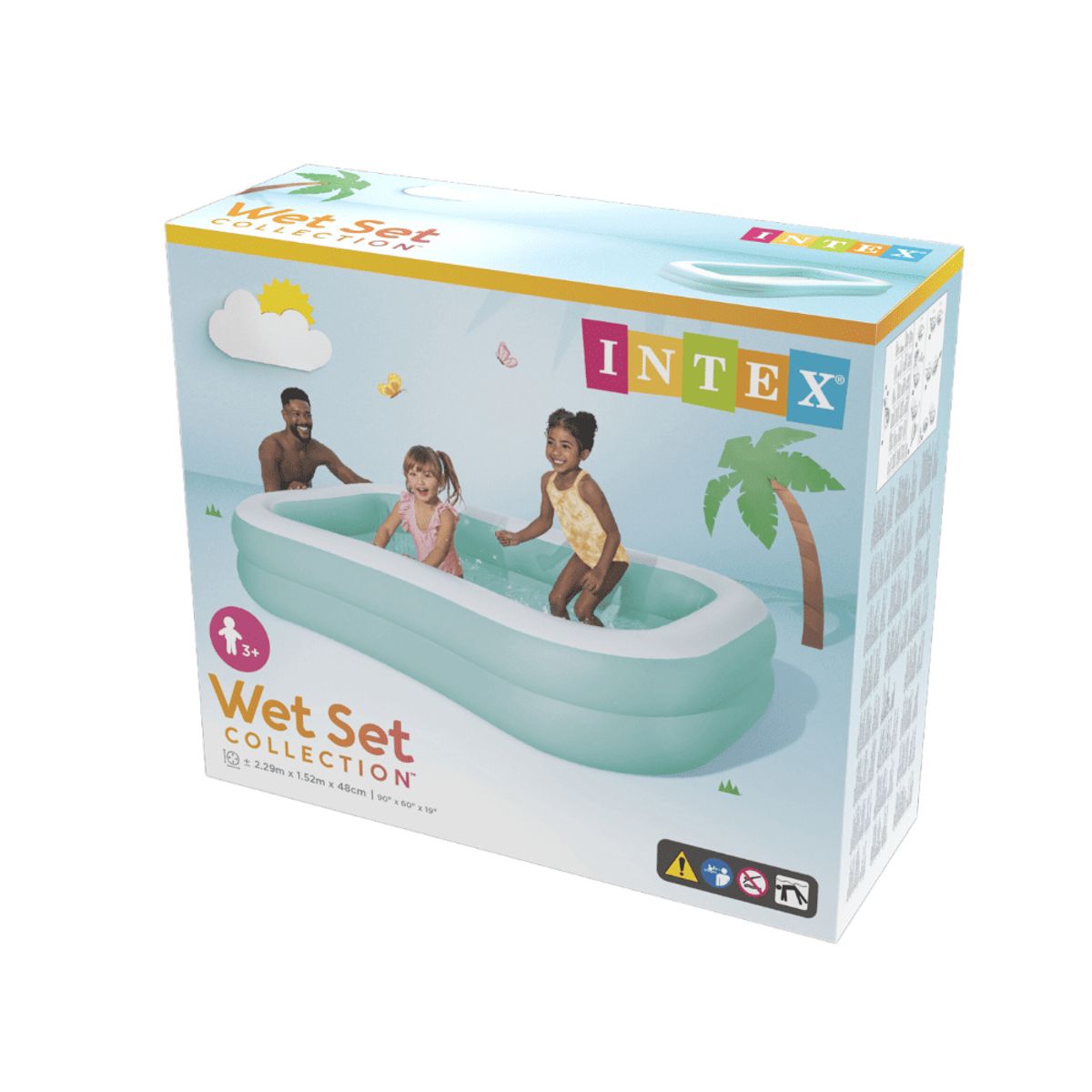 INTEX - Piscina Bebé Inflable Intex Aqua 229x152x48 Cm Swim Center