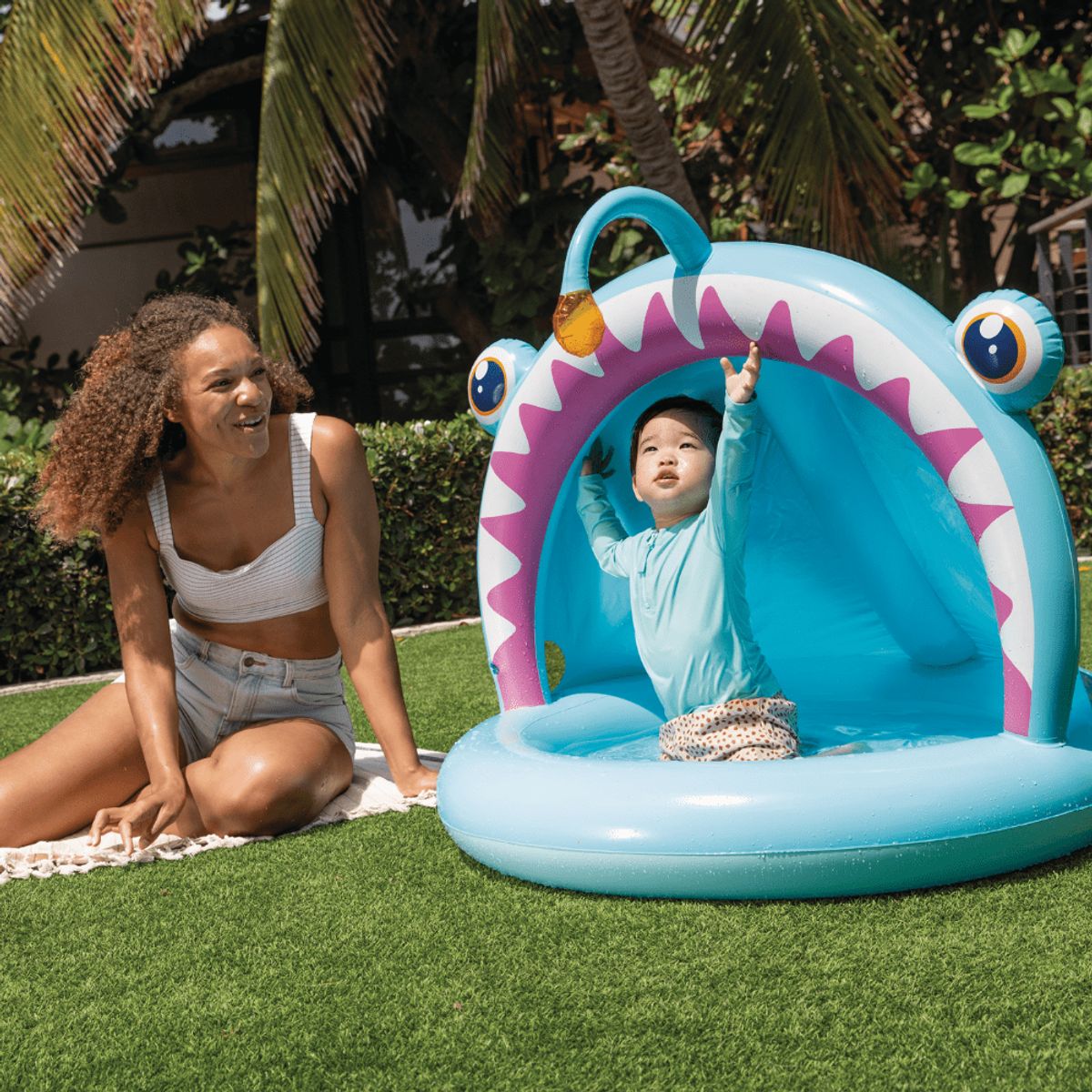 INTEX - Piscina inflable Intex Pez Linterna 127x102 Cm Angler Fish