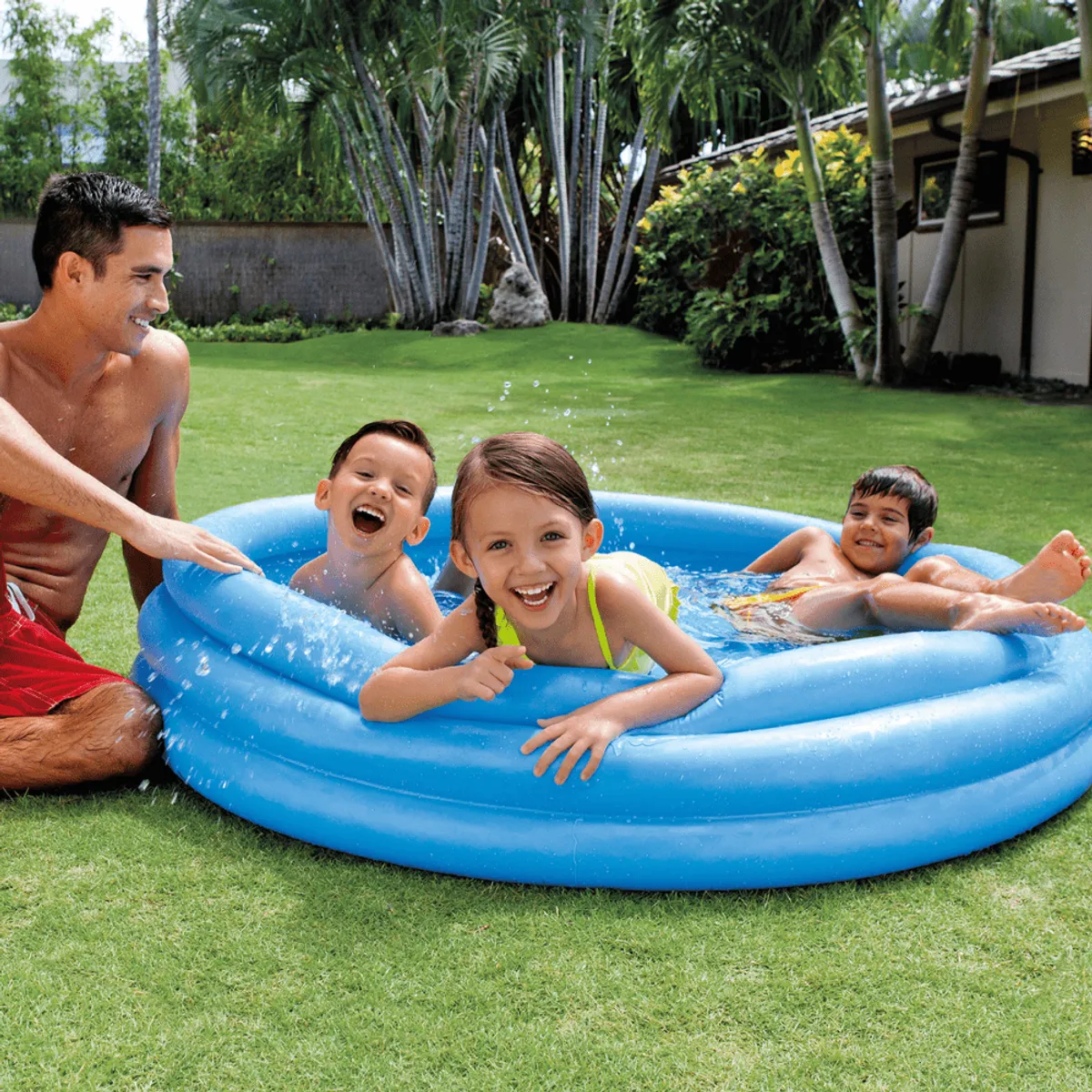 INTEX - Piscina Bebé Inflable Intex Crystal Blue 147x33 Cm