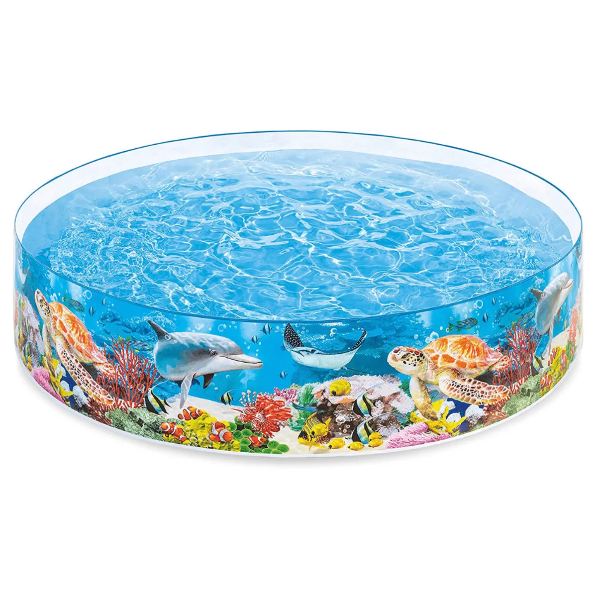 INTEX - Piscina Niño Rígida Intex Deep Blue Sea Snapset 244x46 Cm