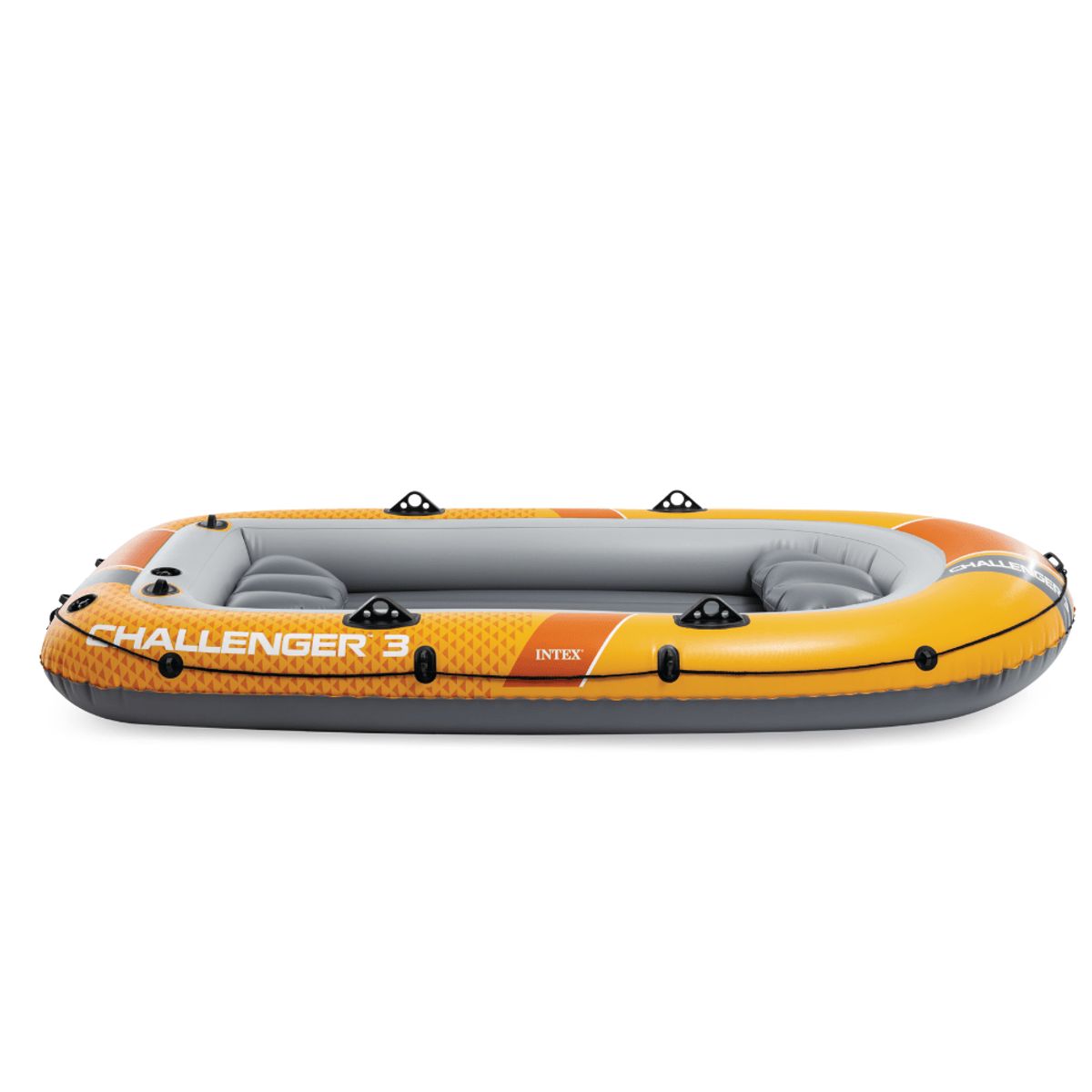 INTEX - Bote Inflable Intex Challenger 3 Set Capacidad 320 Kg + Remos + Inflador