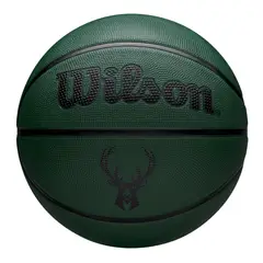 WILSON - Balón Basketball NBA Team Tribute Solid Milwaukee Bucks Tamaño 7