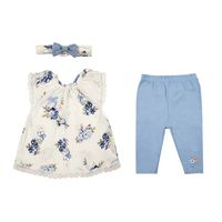 CONJUNTO 3 PIEZAS ALGODON BEBA