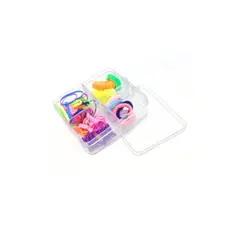 GENERICO - Cajita 4 Divisiones Pinches Colores 1 Unidad