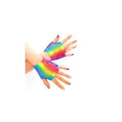 GENERICO - Guante Malla Corto Arcoiris 1 Par