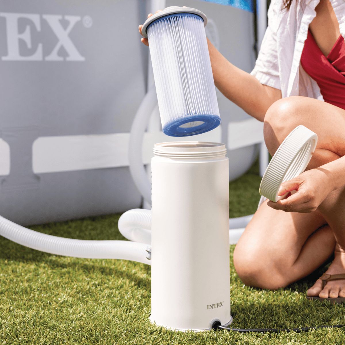 INTEX - Bomba Intex Para Piscina 3785 Ltshr Filter Pumps + Filtro Tipo A