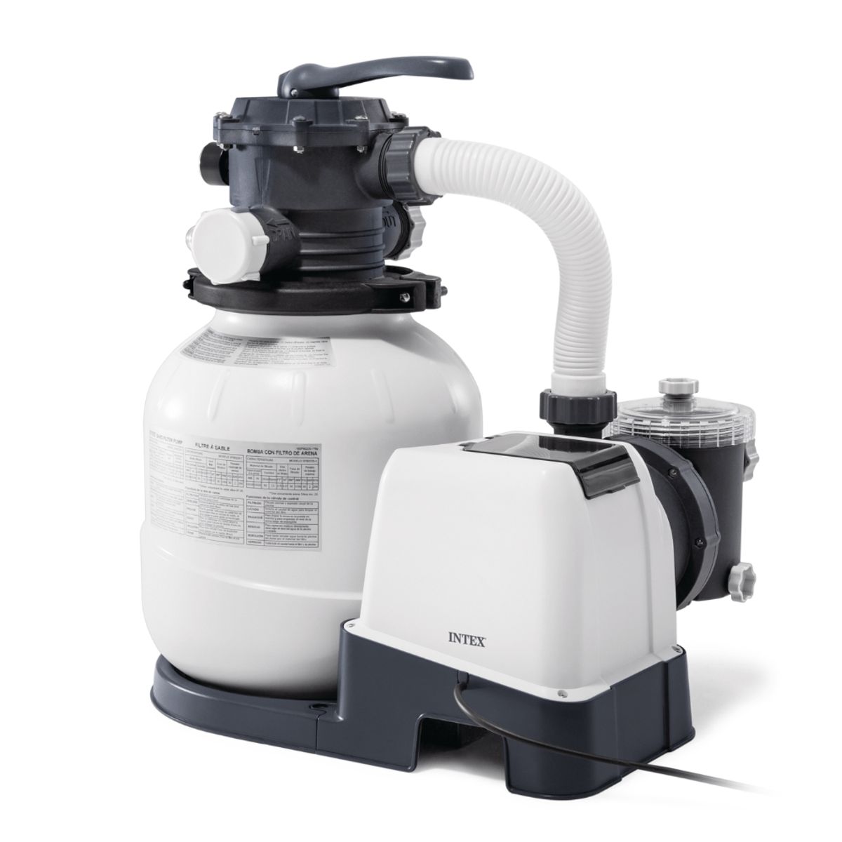 INTEX - Bomba de Arena Intex Para Piscina 79 m3hr Sand Filter Pumps