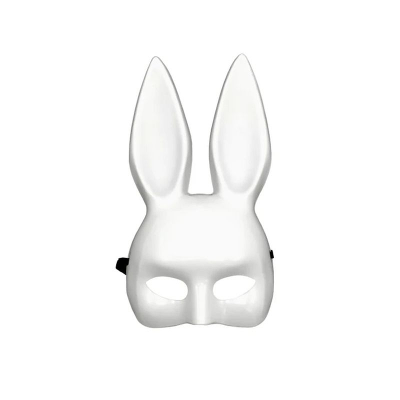 GENERICO - Mascara Plastica Conejo Blanco 1 Unidad